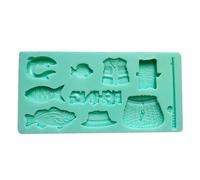Moule à Fondant en Silicone fait à la main, ensemble de pêche mignon, forme de chocolat, sucre, pâte artisanale, savon, résine, outils d ' artisanat, en forme de cœur en Silicone