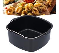 Moule à GâTeau,18/22Cm Moule à PâTisserie Pour Friteuses à Air, Moule Gateau Air Fryer AntiadhéSif, Baril à GâTeau En Fer Carré, Outil Cuisson De Cuisine Air Fryer Pour Hd9925/Hd9860/Hd9905/01 (18cm)