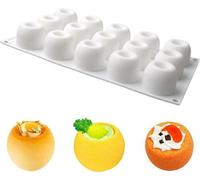 Moule à gâteau 3D en silicone pour desserts à la mousse - Moule à pâtisserie - Ustensile de cuisine pour pudding au chocolat