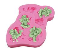 Moule à Gâteau Angel 3D Ange Silicone Gelée - Outil de Cuisson pour Fondant et Décoration de Gâteaux au Chocolat