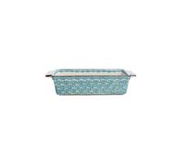 Moule à gâteau Art Deco bleu en grès 31 x 13 x 7 cm