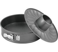 Moule à gâteau avec système de fermeture rapide et revêtement antiadhésif. Moule à gâteau idéal pour les pâtisseries et les snacks, doté d'un fond anti-gouttes. Moule en deux parties, facile à nettoye