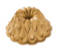 Nordic Ware Moule à gâteau Bundt Crown – 2,4 L anti-adhésif doré 25,4×25,4×9,9 cm