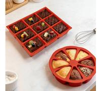 Moule à gâteau carré en silicone antiadhésif à 9 cavités, moule à pain, gâteau, pâté, brownie facile à démouler, moule à pâtisserie maison DIY, moule à pâtisserie pour fête et vacances, moule à décora