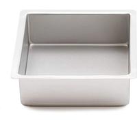 Moule à gâteau carré professionnel 20 x 20 cm - Aluminium anodisé - Hauteur 7,5 cm