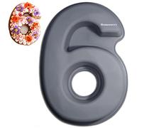 Moule À Gâteau Chiffre 6 Pour Anniversaires Et Anniversaires De Mariage | Moule À Gâteau Chiffre En Silicone Antiadhésif, Résiste De -40 °C À 230 °C, Lavable Au Lave-Vaisselle, Sans BPA