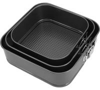 Moule à gâteau cubique ondulé - Fond amovible - Acier au carbone - Moule à mousse - Cuisson de pizzas (24/26/28)