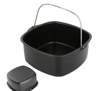 Moule À Gâteau De 7/8 Pouces - Poêle À Gâteau Carré Avec Poignée | Plat A Pâtisserie Accessoires De Friteuse D'aluminium De Qualité Alimentaire | Panier A Pain Pour Faire Pâtisserie/Pizzas/Pain