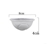 Moule à gâteau de football en aluminium demi-rond de 15,2 cm pour gâteau de | Alliage d'aluminium, forme demi-ronde, taille de 15,2 cm, finition antiadhésive, nettoyage facile