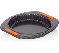 Moule à gâteau en acier au carbone, Ø 28 cm, fond amovible, résistant aux désinfectants acides, anthracite/orange.
