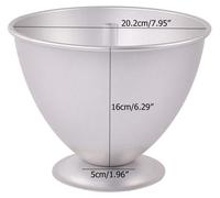 Moule à gâteau en aluminium en forme de pop cake - Moule à gâteau pour gâteaux sur le thème des princesses - Ustensile de pâtisserie décoratif - Argenté - Moule à dessert antiadhésif - Adapté pour les
