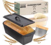 Moule à gâteau en fonte - Moule à pain et à gâteau - Pièce unique - Fonte - 28 x 12 cm