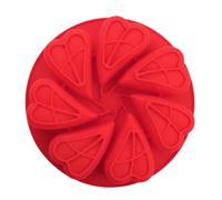 Moule À Gâteau En Silicone | 7 cavités en forme de cœur, démoulage facile - Moule à bougie,pour la fabrication de pâtisseries, aliments, desserts, chocolats, bonbons, savons et bougies