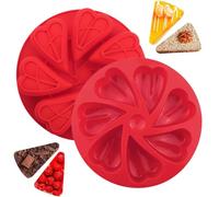 Moule à gâteau en silicone, 7 cavités en forme de cœur, moule à dessert réutilisable de qualité alimentaire, moules multi-usages pour gelée, chocolat, bonbons, savon, bougies, anti-adhésif, facile à
