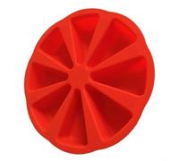 Moule à gâteau en silicone 8 compartiments triangle anti-adhésif réutilisable flexible pour gâteau chocolat 24 cm