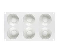 Moule à gâteau en silicone antiadhésif à 6 compartiments - Pour pudding | Mousse-gâteaux et moules à dessert français pour crème glacée, brownies, pudding, bonbons, geb