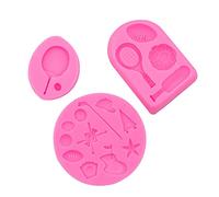 Moule à gâteau en silicone de qualité alimentaire pour gâteau de tennis de table, football, moule à sucre, décoration de chocolat, moule à fondant