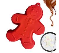 Moule à gâteau en silicone en forme de bonhomme en d'épices - Moule à gâteau en silicone anti-adhésif pour gâteau et savon