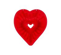 Moule à gâteau en silicone forme coeur 10 parts - -
