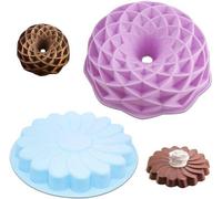 Moule à gâteau en silicone, grands moules ronds, moules « nid d'oiseau », plaques de cuisson antiadhésives pour fête d'anniversaire, kit DIY pour deux