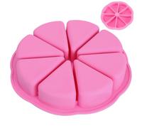 Moule à gâteau en silicone | Moule à gâteau triangulaire avec 8 cavités - Antiadhésif - Résistant à la chaleur - Plateau à dessert DIY - Flexible - Outil de cuisson pour muffin, pizza, mousse, fête