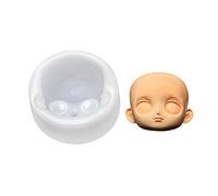 Moule à gâteau en Silicone, tête de poupée 3D, visage de bébé, modèle de savon fait à la main, argile, plâtre, Fondant, chocolat, sucre, artisanat