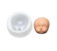 Moule à gâteau en Silicone, tête de poupée 3D, visage de bébé, modèle de savon fait à la main, argile, plâtre, Fondant, chocolat, sucre, artisanat