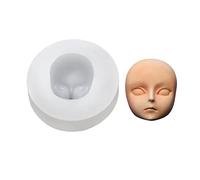 Moule à gâteau en Silicone, tête de poupée 3D, visage de bébé, modèle de savon fait à la main, argile, plâtre, Fondant, chocolat, sucre, artisanat