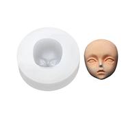 Moule à gâteau en Silicone, tête de poupée 3D, visage de bébé, modèle de savon fait à la main, argile, plâtre, Fondant, chocolat, sucre, artisanat