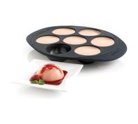 MASTRAD - Moule 7 Demi-Sphères - 100% Silicone Premium - Anti-Adhésif - Maintien Parfait - Gris Fumé