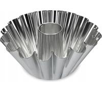 Moule à gâteau - Moule à kouglof 22 cm - Fond tubulaire - Métal - Rond - Argent