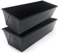 Moule à gâteau - Moule à plum-cake - Moule rectangulaire - Acier au carbone avec revêtement antiadhésif - Lot de 2 - 30 cm