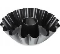 Moule à gâteau - Moule en couronne avec tube central - Diamètre 25 cm - Métal - Argent