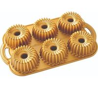 Moule à gâteau Nordic Ware Brilliance Bundtlete Pan Gold - 6 pièces