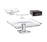 Moule à gâteau - PASABAHCE - Madlen - Verre Transparent - 23,7 x 8 x 23,7 cm - Gris