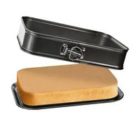 Moule à gâteau - Plat de cuisson rectangulaire - 33 x 22,9 cm - à gâteau au fromage - Durable - Antiadhésif - Pour biscuits à brownie - Idéal pour, génoise, desserts, pâtisseries