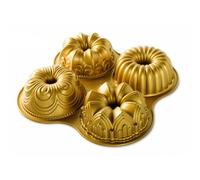 Moule à gâteau QUARTET BUNDT, doré, Nordic Ware
