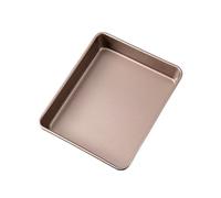 Moule à Gâteau Rectangle Antiadhésif, Acier Carbone for Four Champagne | Plat à Rôtir Profond for Biscuit Roulé Gâteau Maison, 9 11 13 Pouces Disponible Cuisine Maison(A-32.3x27x6.2cm)