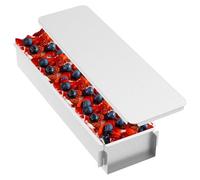 Moule à gâteau rectangulaire en acier inoxydable, moule à gâteau à mousse réglable, moule à tiramisu antiadhésif avec couvercle et partie latérale amovible, pour la préparation de tartes, pains