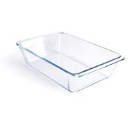 Moule à gâteau rectangulaire en verre trempé, le plus grand plat à gratin - 3,5 litres