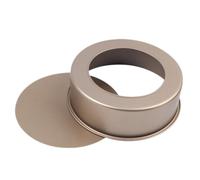 Moule à Gâteau Rond 8 Pouces en Acier Inoxydable pour Pâtisserie | Forme Ronde, Usage Maison et Boutique, Facile à Nettoyer, Couleur Or, pour Entremets et Génoise