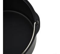 Moule à gâteau rond de 20,3 cm en acier sans carbone pour friteuse à air chaud et four Noir 15,2 cm