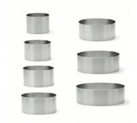 Moule à gâteau rond surélevé sans soudure en acier inoxydable, anneau à mousse, moule à gâteau, anneau à gâteau de dessert 8 cm,7 cm,9 cm,10 cm,6 cm,11,4 cm,5 cm,Version améliorée 11,5 cmAcier inoxyda