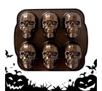 Moule à Gâteau Squelette de Cuisson 3D 6 Empreintes en Métal pour Cookies | Moule à Squelette Halloween pour Cuisine, Maison, Restaurant, Boulangerie, Café pour Maison, Appartement, Restaurant,