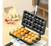 Moule à gaufre d'œuf commercial, fabricant de gaufres d'œuf à gaz et électrique pour la maison, moule à biscuits et gâteaux Alliage d'aluminium