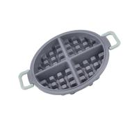 Moule à gaufres anti-adhésif de qualité alimentaire | Moule à gaufres en silicone flexible, réutilisable, facile à démouler, passe au four pour le bricolage, le chocolat