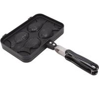 Moule à gaufres en aluminium sans plastique, 4 cavités, revêtement antiadhésif