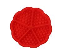 Moule à gaufres en Silicone, moule à gaufres carré en forme de cœur en Silicone, moules à muffins, ustensiles de cuisson pour tarte au pain au chocolat et Flan (5 modèles d'amour consécutifs)