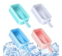 Moule à Glace - Lot de quatre en silicone alimentaire antiadhésif et réutilisable - Fabricant de Glacés pour L'Été | Pour Desserts, Puddings, Congélateur, Cuisine, Fête, Réunion Familiale
