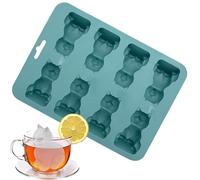 Moule à glaçons 3D en forme de chat - Moule flexible en silicone à 8 cavités pour cocktails, café, jus, repas, usage domestique, rassemblements et boissons de vacances - 21,8 x 15,8 x 3 cm